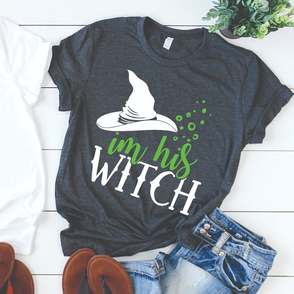 Tops - HIS WITCH FIANCE BRIDE WIFE GIRLFRIEND HALLOWEEN